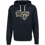 Wholesale Cheap Los Angeles Rams 47 Wordmark Slugger Hoodie Navy