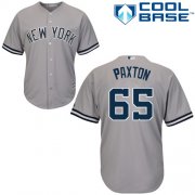 Wholesale Cheap Yankees #65 James Paxton Grey New Cool Base Stitched Youth MLB Jersey