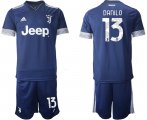 Wholesale Cheap Men 2020-2021 club Juventus away 13 blue Soccer Jerseys