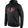 Wholesale Cheap Men's San Francisco 49ers Nike Black Practice Performance Pullover Hoodie