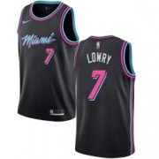 Wholesale Cheap Men Nike Miami Heat 7 Kyle Lowry Black NBA Swingman City Edition 2018 19 Jersey