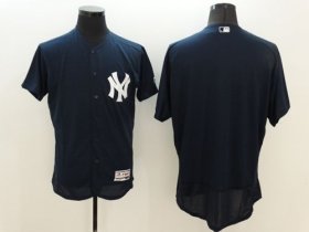 Wholesale Cheap Yankees Blank Navy Blue Flexbase Authentic Collection Stitched MLB Jersey