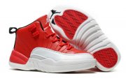 Wholesale Cheap Kids' Air Jordan 12 Retro Shoes Red/white-black