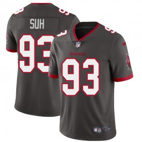 Wholesale Cheap Tampa Bay Buccaneers #93 Ndamukong Suh Men\'s Nike Pewter Alternate Vapor Limited Jersey