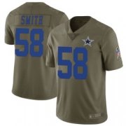 Wholesale Cheap Men's Dallas Cowboys #58 Aldon Smith Limited Green 2017 Salute to Service Jersey