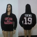 Wholesale Cheap CCM Chicago Blackhawks #19 Jonathan Toews Black Lace Up Hoodie