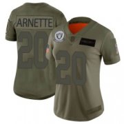 Wholesale Cheap Women's Las Vegas Raiders #20 Damon Arnette Limited Camo 2019 Salute to Service Jersey