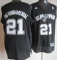 Wholesale Cheap San Antonio Spurs #21 Big Fundamental Black Fashion Jersey