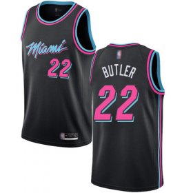 Wholesale Cheap Heat #22 Jimmy Butler Black Basketball Swingman City Edition 2018-19 Jersey