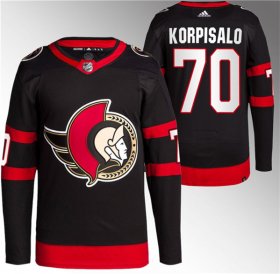 Wholesale Cheap Men\'s Ottawa Senators #70 Joonas Korpisalo Black Stitched Jersey