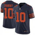 Wholesale Cheap Nike Bears #10 Mitchell Trubisky Navy Blue Alternate Youth Stitched NFL Vapor Untouchable Limited Jersey