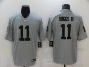 Wholesale Cheap Men's Las Vegas Raiders #11 Henry Ruggs III Nike Gray Gridiron 2018 Vapor Untouchable NFL Gray Limited Jersey