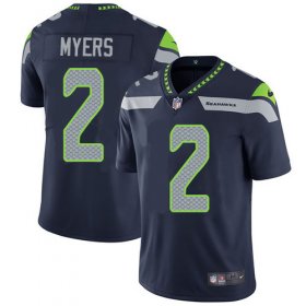 Wholesale Cheap Nike Seahawks #2 Jason Myers Steel Blue Team Color Men\'s Stitched NFL Vapor Untouchable Limited Jersey