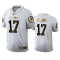 Wholesale Cheap Washington Redskins #17 Terry McLaurin Men's Nike White Golden Edition Vapor Limited NFL 100 Jersey