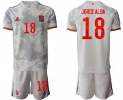 Wholesale Cheap Men 2021 European Cup Spain away white 18 Soccer Jersey