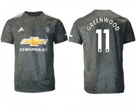 Wholesale Cheap Men 2020-2021 club Manchester United away aaa version 11 black Soccer Jerseys