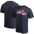 Wholesale Cheap Men's New England Patriots NFL Pro Line by Fanatics Branded Navy Banner State T-Shirt