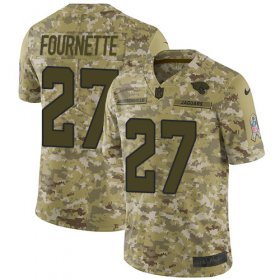 Wholesale Cheap Nike Jaguars #27 Leonard Fournette Camo Men\'s Stitched NFL Limited 2018 Salute To Service Jersey