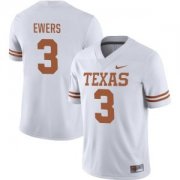 Cheap Men's Texas Longhorns #3 Quinn Ewers White Stitched Jersey