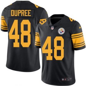 Wholesale Cheap Nike Steelers #48 Bud Dupree Black Youth Stitched NFL Limited Rush Jersey