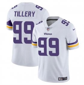 Cheap Men\'s Minnesota Vikings #99 Jerry Tillery White Vapor Untouchable Limited Football Stitched Jersey