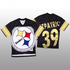 Wholesale Cheap NFL Pittsburgh Steelers #39 Minkah Fitzpatrick Black Men\'s Mitchell & Nell Big Face Fashion Limited NFL Jersey