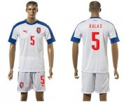 Wholesale Cheap Czech #5 Kalas Away Soccer Country Jersey