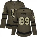 Wholesale Cheap Adidas Golden Knights #89 Alex Tuch Green Salute to Service Women's Stitched NHL Jersey