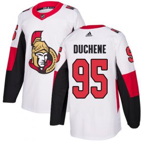 Wholesale Cheap Adidas Senators #95 Matt Duchene White Road Authentic Stitched NHL Jersey