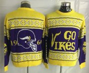 Wholesale Cheap Nike Vikings Men's Ugly Sweater