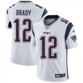 Wholesale Cheap Nike Patriots #12 Tom Brady White Youth Stitched NFL Vapor Untouchable Limited Jersey