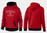 Wholesale Cheap San Francisco 49ers Heart & Soul Pullover Hoodie Red & Black