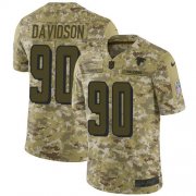 Wholesale Cheap Nike Falcons #90 Marlon Davidson Camo Men's Stitched NFL Limited 2018 Salute To Service Jersey