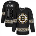 Wholesale Cheap Adidas Bruins #18 Brett Ritchie Black Authentic Team Logo Fashion Stitched NHL Jersey