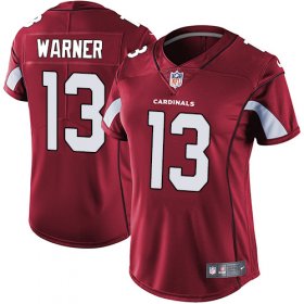 Wholesale Cheap Nike Cardinals #13 Kurt Warner Red Team Color Women\'s Stitched NFL Vapor Untouchable Limited Jersey