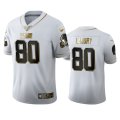 Wholesale Cheap Cleveland Browns #80 Jarvis Landry Men's Nike White Golden Edition Vapor Limited NFL 100 Jersey