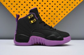 Wholesale Cheap Kids Jordan 12 Hyper Violet Black/Purple