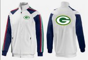 Wholesale Cheap NFL Green Bay Packers Team Logo Jacket White_2