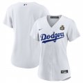 Cheap Women's Los Angeles Dodgers Blank White 2024 World Series Cool Base Stitched Baseball Jersey(Run Small)