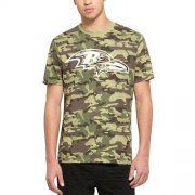 Wholesale Cheap Men's Baltimore Ravens '47 Camo Alpha T-Shirt