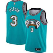 Wholesale Cheap Men's Memphis Grizzlies #3 Allen Iverson Green 2019 NEW Nike Swingman Printed NBA Jersey