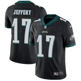 Wholesale Cheap Nike Eagles #17 Alshon Jeffery Black Alternate Men\'s Stitched NFL Vapor Untouchable Limited Jersey