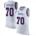 Wholesale Cheap Nike Giants #70 Kevin Zeitler White Men's Stitched NFL Limited Rush Tank Top Jersey