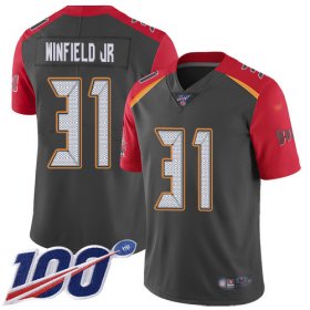 Wholesale Cheap Nike Buccaneers #31 Antoine Winfield Jr. Gray Men\'s Stitched NFL Limited Inverted Legend 100th Season Jersey