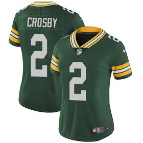 Wholesale Cheap Nike Packers #2 Mason Crosby Green Team Color Women\'s Stitched NFL Vapor Untouchable Limited Jersey