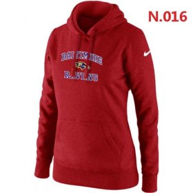 Wholesale Cheap Nike Baltimore Ravens Heart & Soul Pullover Hoodie Red