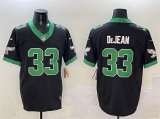 Cheap Men's Philadelphia Eagles #33 Cooper DeJean Black F.U.S.E Vapor Untouchable Limited Stitched Football Jersey