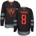 Wholesale Cheap Team North America #8 Jacob Trouba Black 2016 World Cup Stitched NHL Jersey