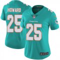 Wholesale Cheap Nike Dolphins #25 Xavien Howard Aqua Green Team Color Women's Stitched NFL Vapor Untouchable Limited Jersey