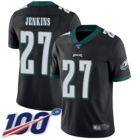 Wholesale Cheap Nike Eagles #27 Malcolm Jenkins Black Alternate Men\'s Stitched NFL 100th Season Vapor Limited Jersey